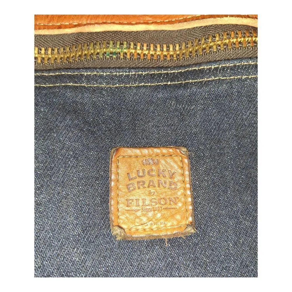RARE Filson Lucky Brand Japanese Selvedge Denim Satchel Briefcase Bag NEW 2011